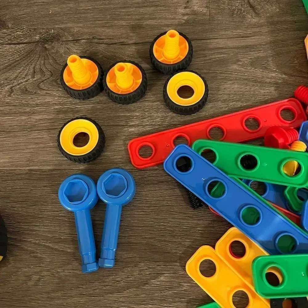 ETI Toys Lil' Engineers STEM Learning Educational Construction Blocks 95 Pieces